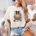 Lace Ghost Comfort Colors Halloween Shirt – Women’s Spooky Tee