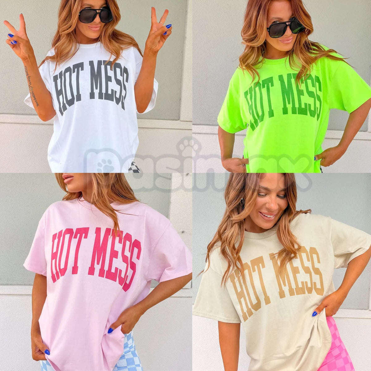 Varsity Hot Mess Funny Women's T-Shirt